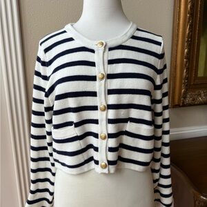 Striped Black and White Women's Sweater